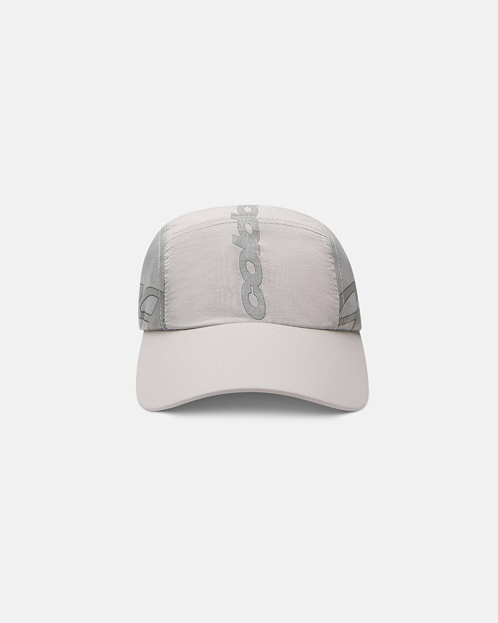TEK CAP LIGHT GREY - light grey nylon cap, front view - Cold Culture