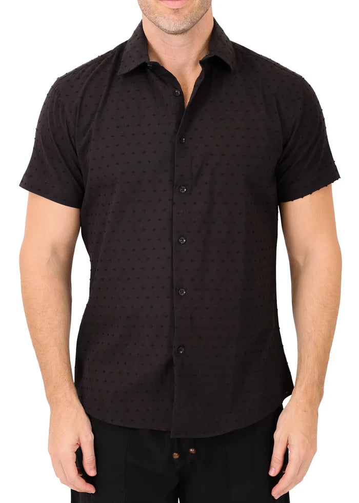 TEXTURE DOTS S/S SHIRT