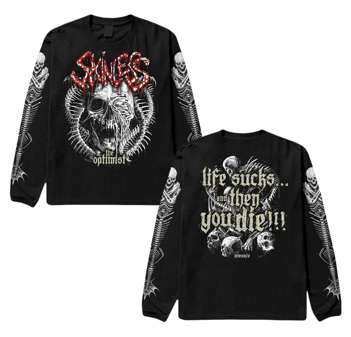 The Optimist Black Long Sleeve front and back