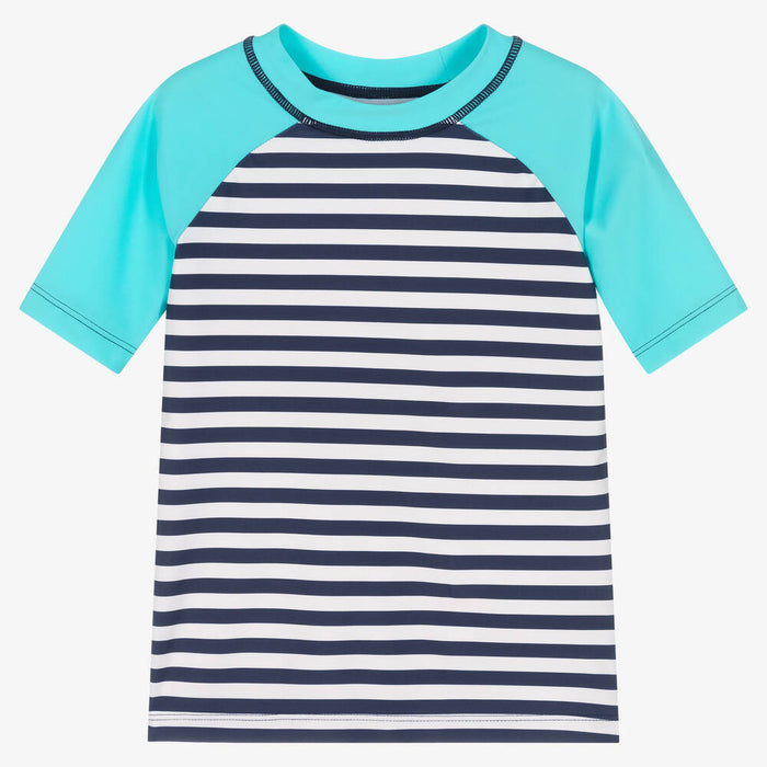 Underwater Stripes Short Sleeve Rashguard