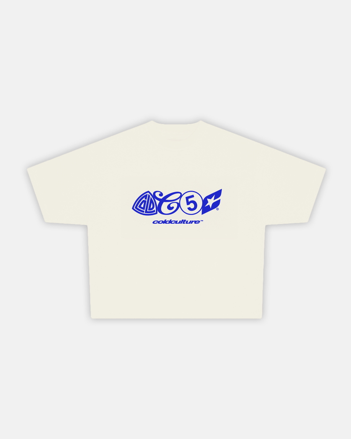 URBAN LEGACY TEE CREAM - cream graphic print tee, front view - Cold Culture