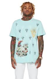 Valabasas - Skull Viper Tee - Lt Green - Clique Apparel