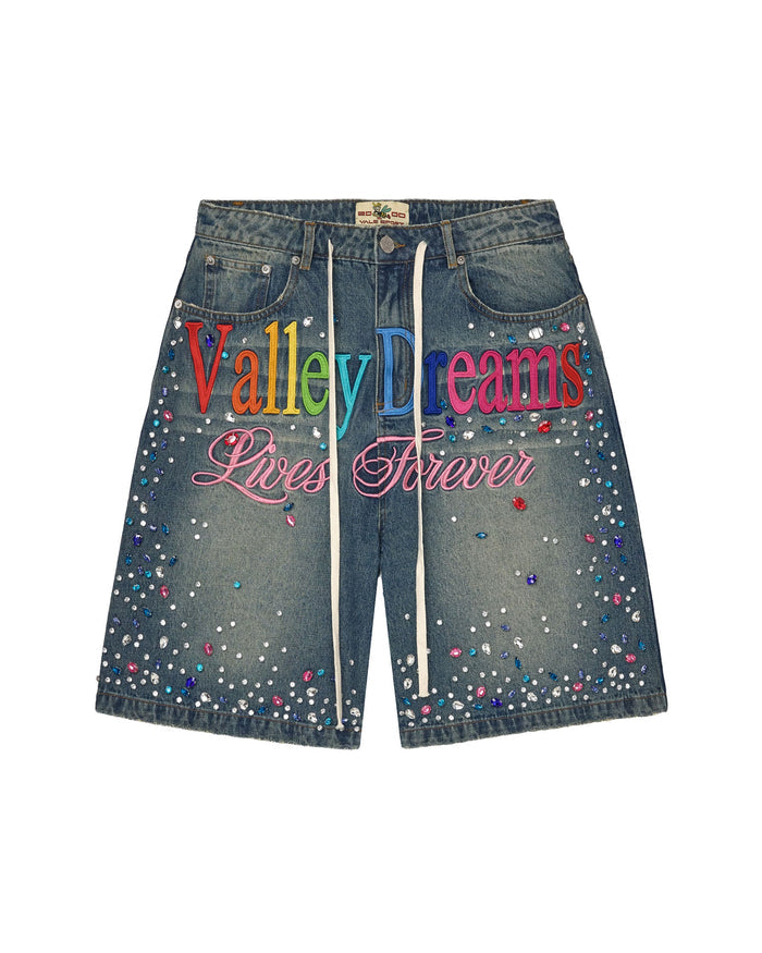 Vale Forever - Ice Cream Jorts - Blue