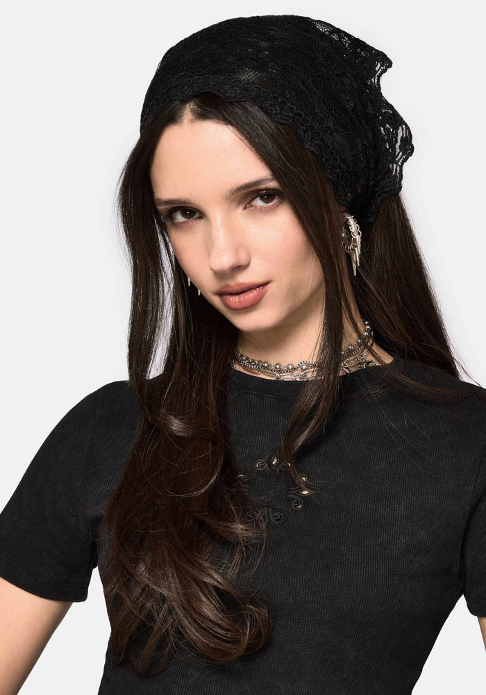 Vivilla Lace Triangle Scarf