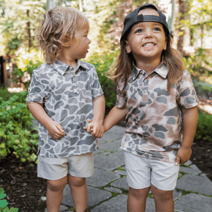 Youth Performance Polo - Classic Deer Camo